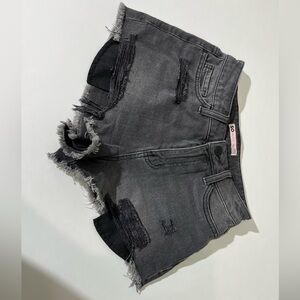 Black Jean Shorts